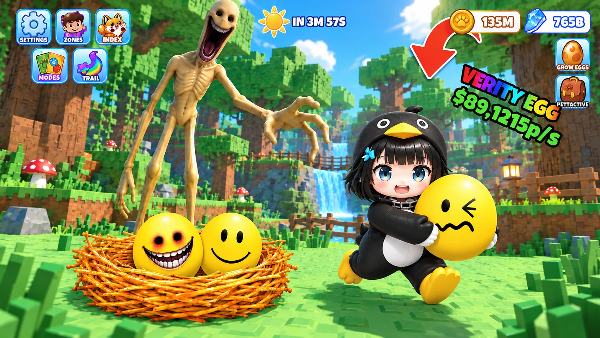 Tsunami Escape: Brainrot World screenshot